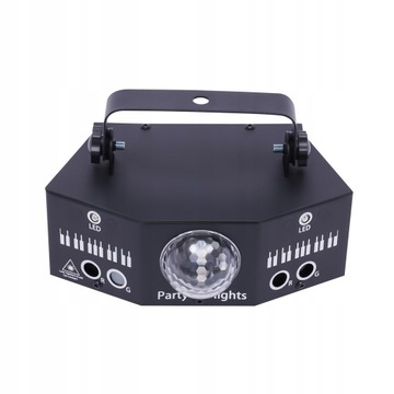 7-OKOWA LAMPA SCENICZNA LED MAGICZNA KULA LASEROWA