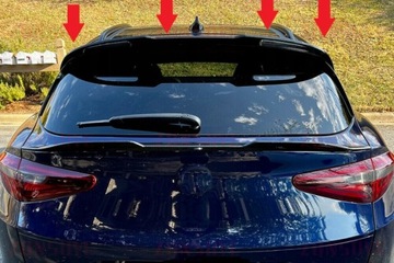 фото thumb №3, Спойлер do alfa romeo stelvio 2016-2021+ козирок abs тюнінг