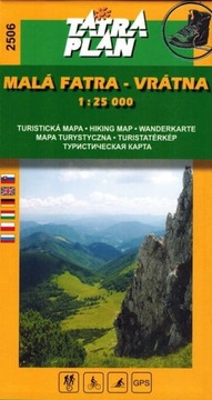 МАЛЕНЬКАЯ ФАТРА ВРАТНА 1:25 000 ТУРИСТИЧЕСКАЯ КАРТА 2506