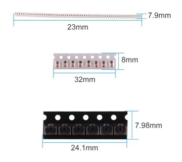 Zestaw Kit DiY do nauki lutowania elementów SMD, SMT