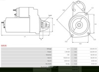 фото thumb №11, Стартер alfa romeo spider as-pl s0535 0001108456