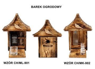 Деревянный скворечник, садовый бар