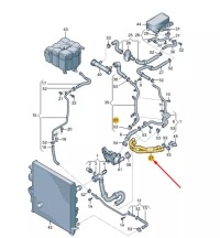 фото thumb №1, Vw touareg 7p mk2 охлаждающая жидкость шланг 7p6122073e