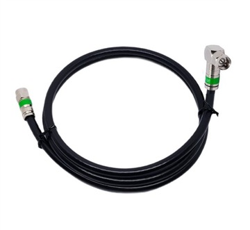 Коаксиальный кабель антенный кабель 3М черный F Plug-F Plug ANGLE
