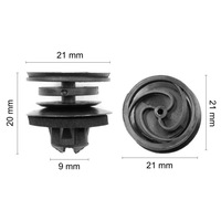 фото thumb №5, 10x кліпса штифт кліпса оббивка двері do golf iv passat b5 leon