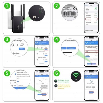 УСИЛИТЕЛЬ СИГНАЛА WiFi для сетей 5 ГГц МОЩНЫЙ, диапазон 1200 Мбит/с, доставка из Польши