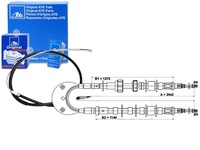 фото thumb №1, Трос тормоза ручного ford escort '86 экспресс esc