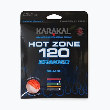 Karakal Hot Zone плетеная 120 11 м оранжевая веревка для сквоша диаметром 1,20 мм