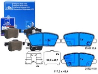 фото thumb №1, Тормозные колодки тормозные hyundai genesis grand santa fé sa