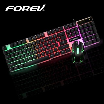ИГРОВАЯ КЛАВИАТУРА + МЫШЬ С ПОДСВЕТКОЙ