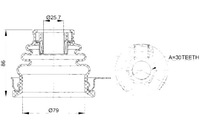 фото thumb №2, Шарнір піввісь внутрішній лівий renault logan 2005-2013 febest