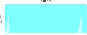 Крышка стойки плексиглас 120х50, оргстекло 3мм
