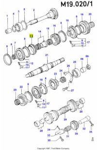 фото thumb №7, Колесо зубчатое - передача 3-ci вала основной. 33 зубья ford scorpio 1994-1998 7236255