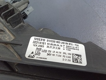 фото thumb №5, Volvo s60 iii 18- фара правый led eu 32314161