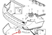 Купить Volvo v50 правый задний бампер фара линза новый оригинальный 30763346, фото thumb