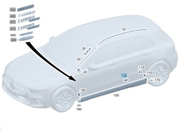 фото thumb №3, Клипса планки пороговой mercedes gla x247