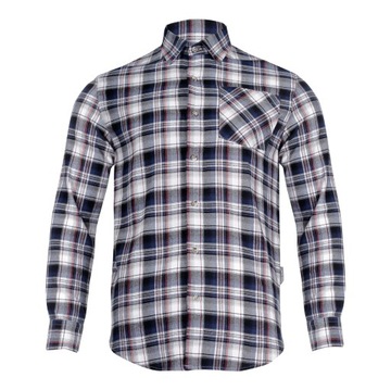 Фланелевая рубашка серо-черного цвета, 170 г/м2,
