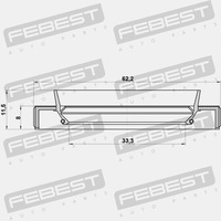 фото thumb №16, Ущільнювач приводу honda integra 4d db6 jp 95hby-35620812r febest