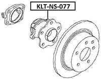 фото thumb №1, Ступиця колеса зад nissan qashqai 2wd 07-