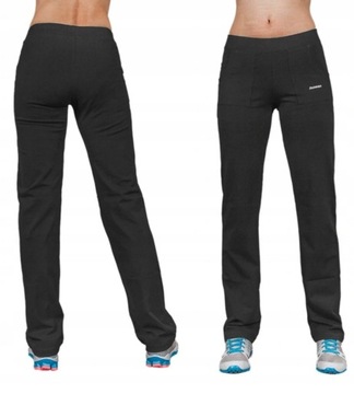 Sportowe Spodnie Dresowe Damskie Dresy Treningowe RENNOX 101 r XL/30 czarne
