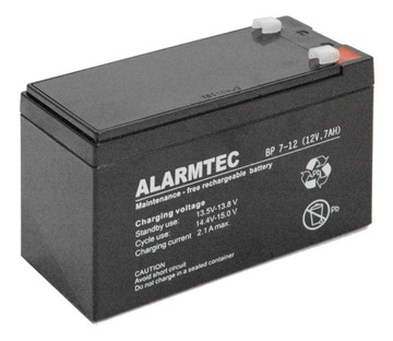 Akumulator AGM ALARMTEC serii BP 12V 7Ah