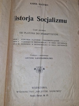 Historia socjalizmu Część 1 Karol Kautsky