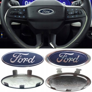 ЭМБЛЕМА С ЛОГОТИПОМ FORD 147 мм/57 мм ПЕРЕДНЯЯ ЗАДНЯЯ ЧАСТЬ