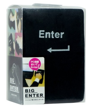 Клавиша ENTER большая антистрессовая USB-подушка