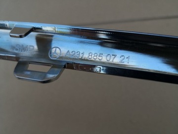 фото thumb №8, Mercedes sl w231 рестайлінг 16- хром лівий решітка радіатора планка
