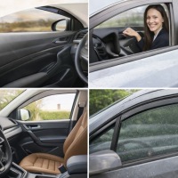 фото thumb №13, Ветровики стекло heko защитные накладки перед зад jaguar e-pace 5d 2017-2024 4штуки
