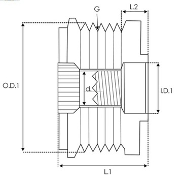 фото thumb №13, Колесо ременное wolnobiezne генератора
