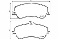 фото thumb №2, Тормозные колодки тормозные mercedes перед x204 glk textar