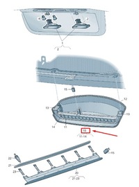 фото thumb №1, Skoda rapid nh rear third brake центральный стоп light 5jh945097d9b9