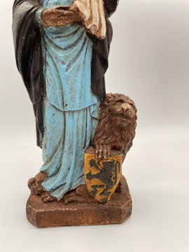 Gotycka figurka Matki Bożej Flandryjskiej, Matki Boskiej GIPS 39.5cm