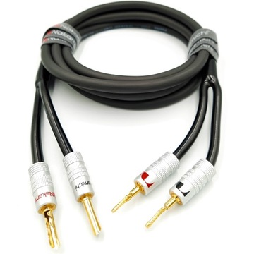 NAKAMICHI Kabel głośnikowy 2x4 igły banan BFA 12m