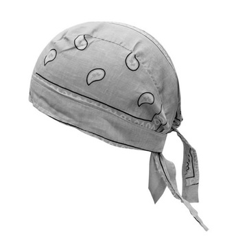 Велосипедные кепки Pirate Bandana Зеленые Светло-серые