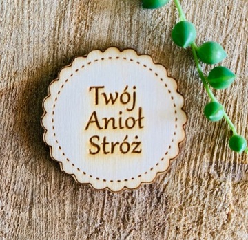 Tabliczka napis grawer twój anioł stróż w2 4 cm