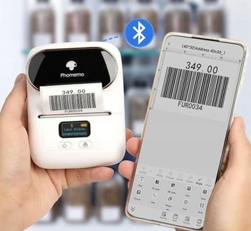 Bluetooth-термопринтер Phomemo M110 для наклеек с фотографиями и этикеток толщиной до 50 мм.