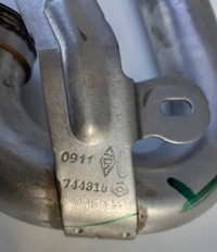 фото thumb №2, Труба выхлопных газов egr renault 744818 note e11 1.5 dci