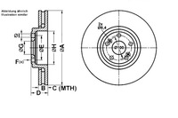 фото thumb №1, Ate 24.0128-0133.1 диск тормозная