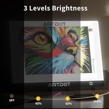 ARTDOT A2 LED креативный набор для Diamond Art, 40 x 60 см Б/у