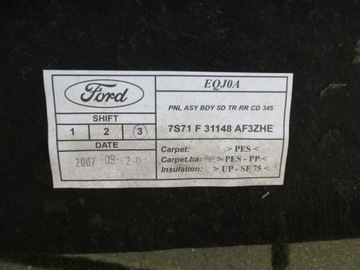 фото thumb №9, Оббивка боковина багажника mondeo mk4 sedan 2007 r