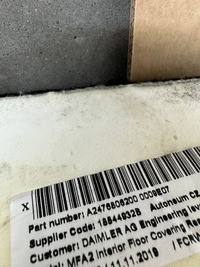 фото thumb №10, Обшивка задняя, коврик задняя, mercedes b klasa w247 m, gla w247, h247