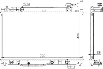 фото thumb №2, Радіаторів двигуна toyota camry 2.4 07