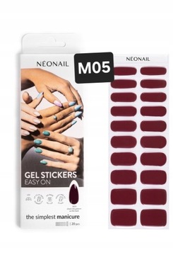 NEONAIL Гибридный лак для ногтей в гелевых наклейках Easy M05