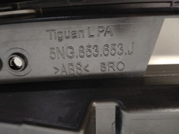 фото thumb №7, Новый решётка радиатора решётка радиатор решётка vw tiguan ii рестайлинг r-line 2020- полный чёрный