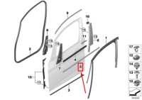 фото thumb №1, Bmw 2 f45 rear правий outer door канал cover 51357326142 7326142
