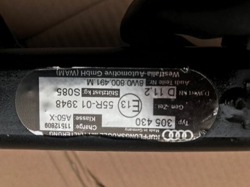 AUDI A4 B9 8W0 БУКСИРОВОЧНЫЙ КРЮК 2015-- ЛИМУЗИН. АВАНТ