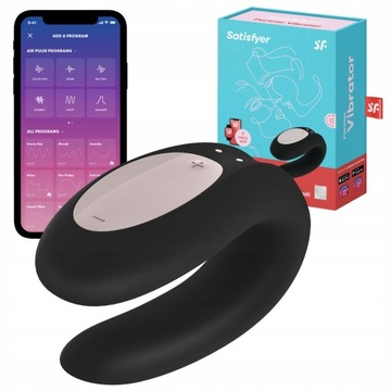 Вибратор Satisfyer Double Joy, управляемый через приложение