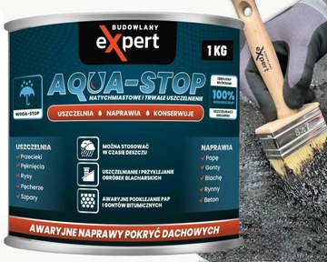 Кровельный герметик Masa KIT битумно-асфальтовая шпаклевка с волокнами 1кг